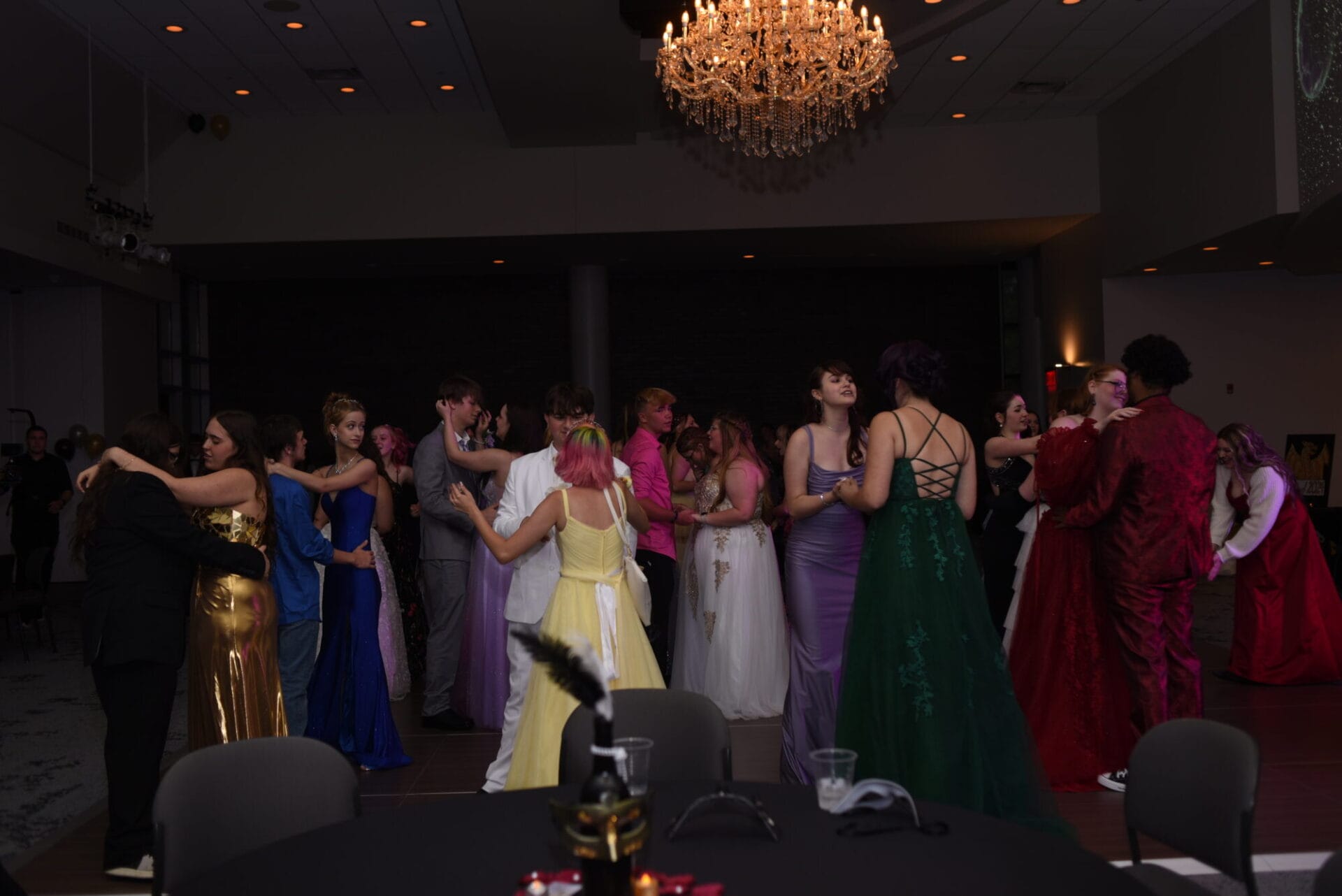 Students dancing at their prom