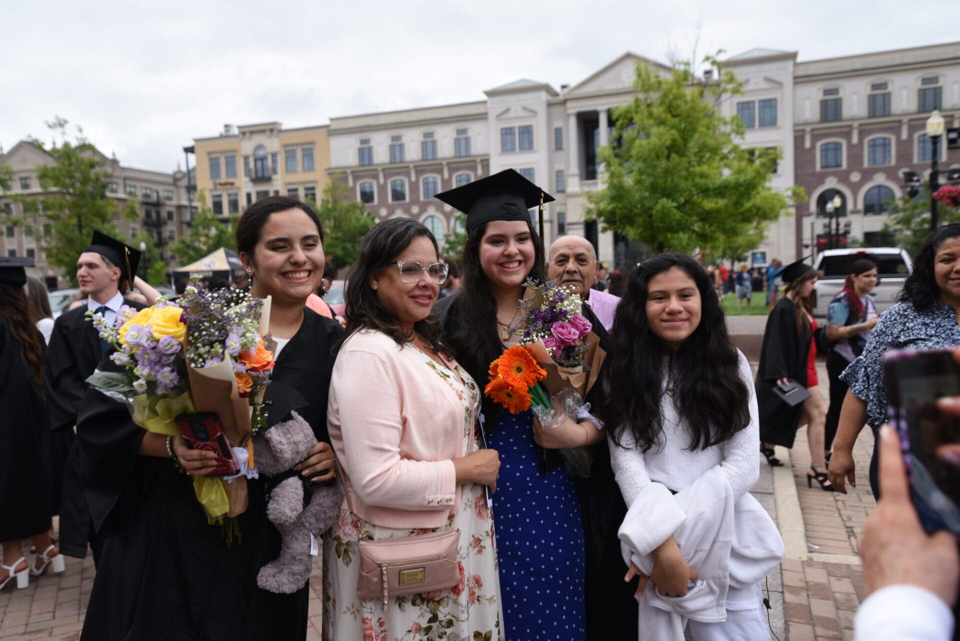 Family at graduation
