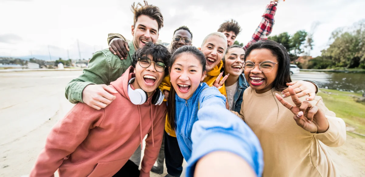 Group of student taking a selfie